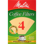 Melitta - #4 Natural Brown Coffee Filters / Box of 100