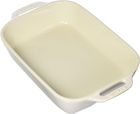Staub 10.5"x7.5" Rectangular Baking Dish - Rustic Ivory