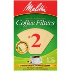 Melitta #2 Natural Brown Coffee Filters - Box of 100