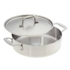 American Kitchen Cookware - 10" Covered Casserole Pan / Stainless Steel