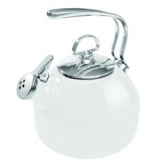 Chantal - Classic 1.8 Qt. Enamel-On-Steel Tea Kettle / White