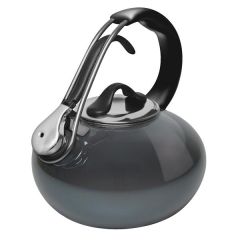 Chantal - 1.8 Qt. Loop Enamel-on-Steel Teakettle / Onyx Black