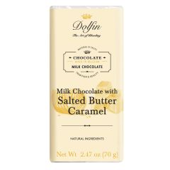 Dolfin - Belgian Chocolate Bar - Milk Chocolate with Salted Butter Caramel
