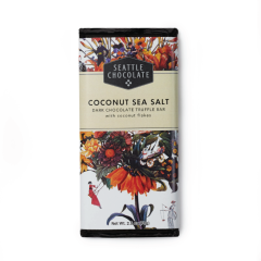 Seattle Chocolate - Coconut Sea Salt Dark Chocolate Truffle Bar / 2.5 oz.
