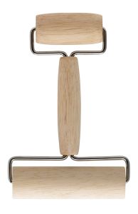 Harold Imports 7" x 4.5" Wood Double Dough Roller