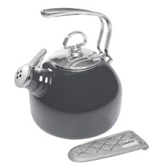 Chantal - Classic 1.8 Qt. Enamel-On-Steel Tea Kettle / Onyx Black
