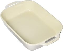 Staub 10.5"x7.5" Rectangular Baking Dish - Rustic Ivory