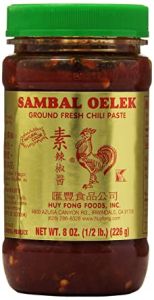 Huy Fong Sambal Oelek Gorund Fresh Chili Paste 8 Oz.