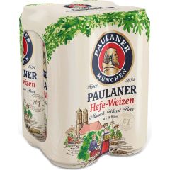 Paulaner Brauerei - Hefe-Weizen / 4-pack of 500 ml. cans