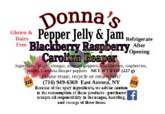 Donna's Jelly & Jam - Black Raspberry Carolina Reaper Preserves / 8 oz.