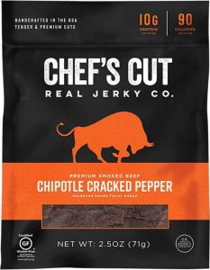 Chef's Cut Chipotle Cracked Pepper Jerky - 2.5 oz Bag