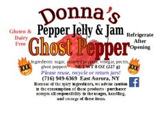 Donna's Jelly & Jam - Ghost Pepper Jelly / 8 oz.