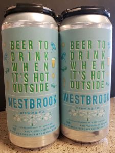Westbrook Brewing Company - Beer To Drink When It's Hot Outside / 4-pack of 16 oz. cans