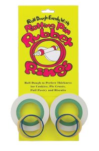 Harold Imports Rolling Pin Rubber Ring Set/8, 4 Sizes