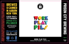 Prison City Work Play Pils / 4-pack of 16 oz. cans