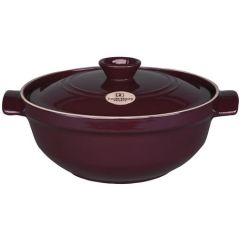 Emile Henry FlameTop 2.5 Quart Risotto Pot with Lid Figue