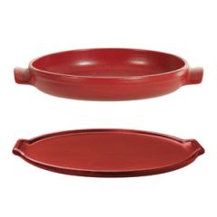 Emile Henry FlameTop 12" Tarte Tatin Set Rouge