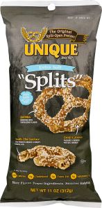 Unique Extra Salt Pretzel Splits 11 OZ