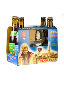 St. Bernardus Gift Set / 4-pack of bottles and glass