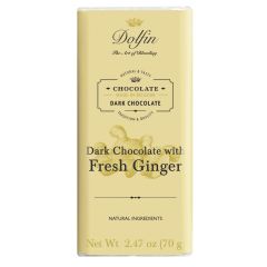 Dolfin - Belgian Chocolate Bar 60% Dark with Ginger