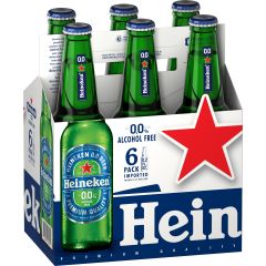 Heineken - 0.0 Alcohol-Free Premium Beer / 6-pack of 12 oz. bottles