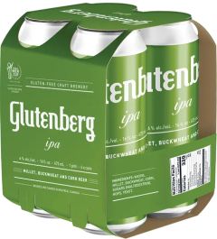 Glutenberg Craft Brewery - Gluten-Free IPA / 4-pack of 16 oz. cans