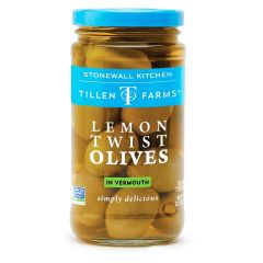 Tillen Farms - Lemon Twist Olives in Vermouth / 12 oz.