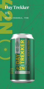 42 North Day Trekker IPA - 6 Pack of 12 oz Cans