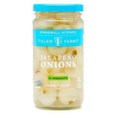 Tillen Farms - Pickled Jalapeño Onions in Vermouth / 12 oz.