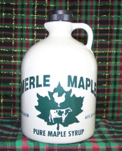 Merle Maple Medium Grade A Amber Maple Syrup Jug 64 oz