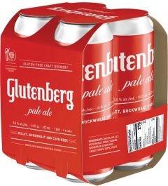 Glutenberg Craft Brewery - Gluten-Free Pale Ale / 4-pack of 16 oz. cans