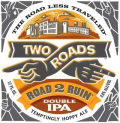 Two Roads Road 2 Ruin Double IPA / 4-pack cans