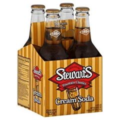 Stewart's Real Sugar Cream Soda 4-pack