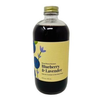 Wood Stove Kitchen - Blueberry & Lavender Cocktail-Mocktail Mixer / 16 oz.